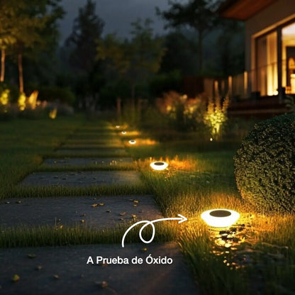 Pack de Luces Solares de Suelo Inoxidables