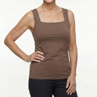 Camiseta de tirantes cómoda con sujetador integrado
