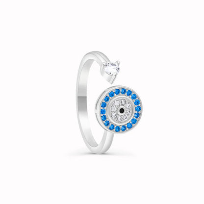 Para mi hija | Anillo Ojo de la Suerte | Antiestrés Giratorio | Ajustable
