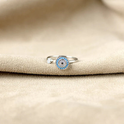 Para mi hija | Anillo Ojo de la Suerte | Antiestrés Giratorio | Ajustable